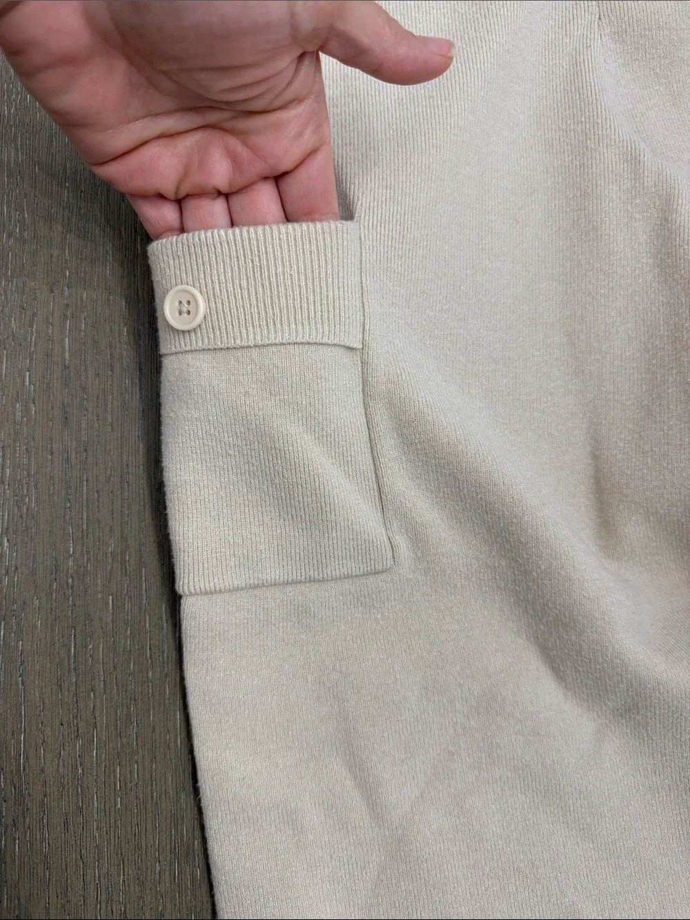 Girls Tan Knit Matching Set - Tan/Cream Short Sleeve Top & Pants